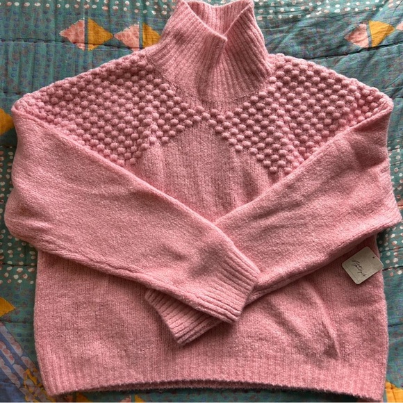Free People Sweaters - Free People Blush Cowl Neck Sweater